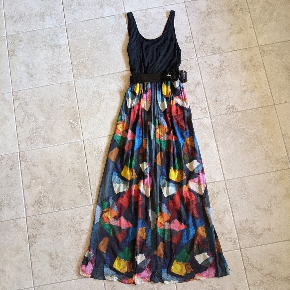 Alice + Olivia belted maxi